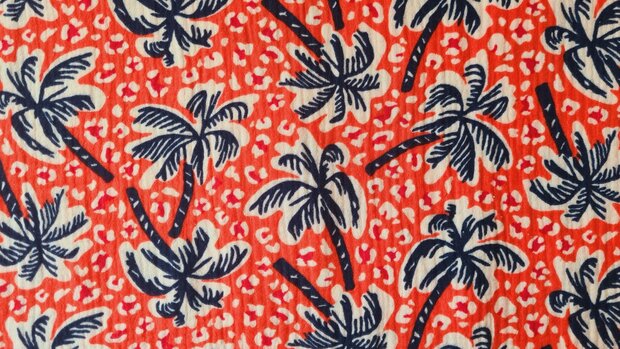 Mousseline Palmtree Orange