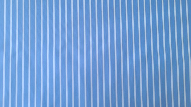 Cotton Stretch Stripes Blue