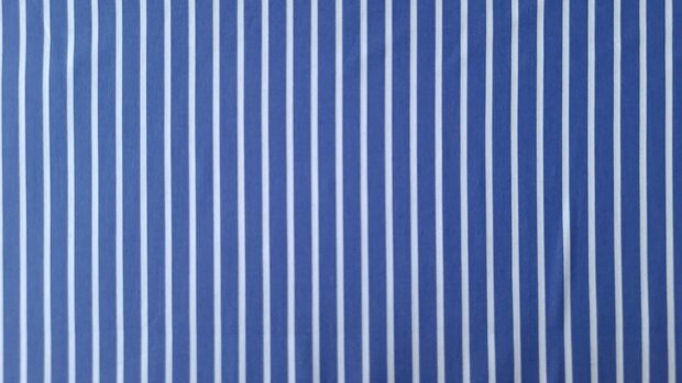 Cotton Stretch Stripes Royal Blue