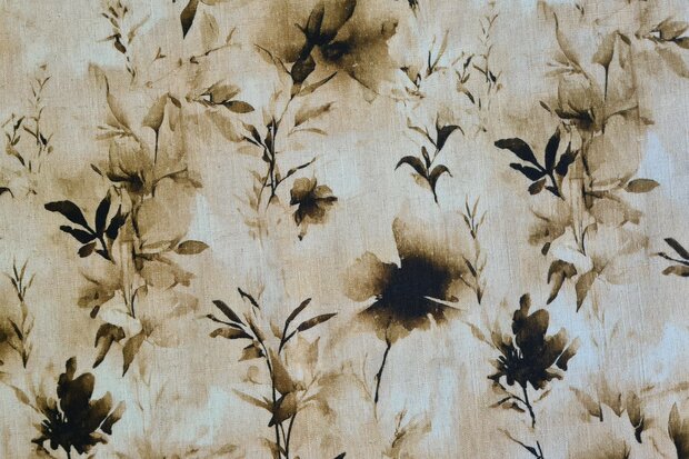 Viscose Linnen Twigs Yellow