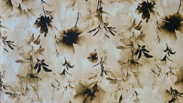 Viscose Linnen Twigs Yellow