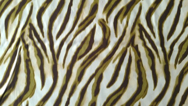 Viscose Poplin Zebra Green