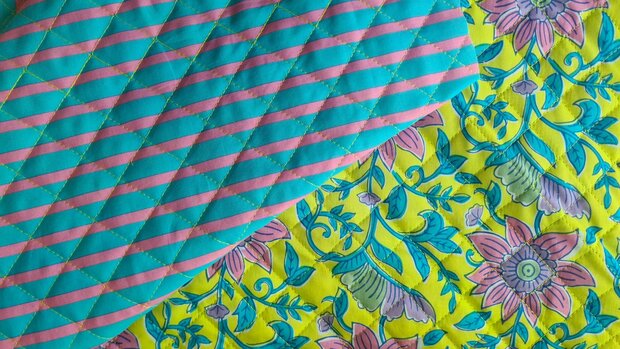 Double Stepped Cotton Lime