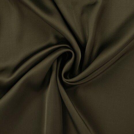 Viscose Satin Dark Khaki