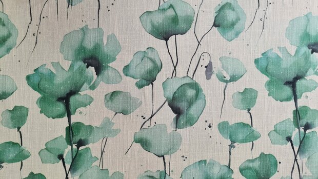 Linnen Cotton Ginko Green