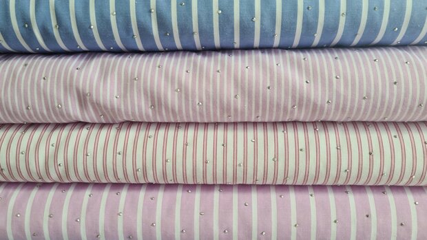 Cotton Mix Stripes & Dots Ros&eacute;