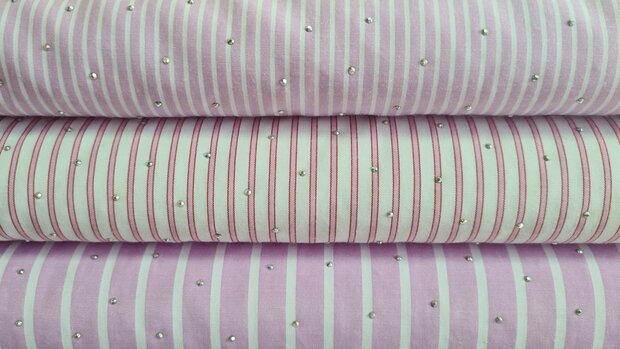 Cotton Mix Stripes & Dots Ros&eacute;