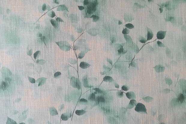 Linnen Cotton Twigs Green
