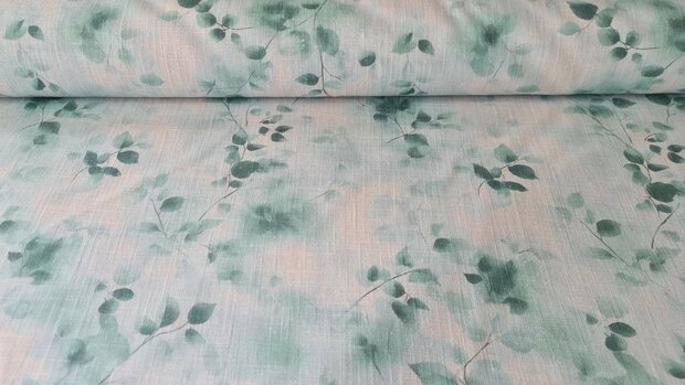 Linnen Cotton Twigs Green