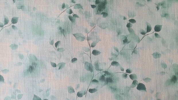 Linnen Cotton Twigs Green