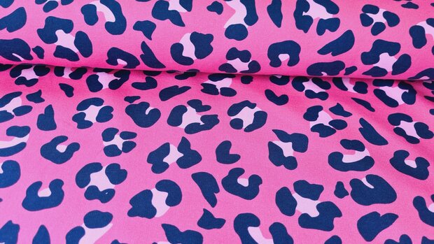 French Terry Animal Pink