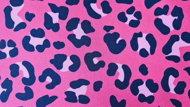 French Terry Animal Pink
