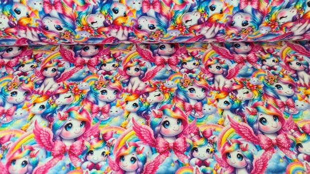 French Terry Unicorn Pink