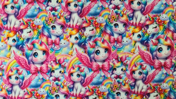 French Terry Unicorn Pink