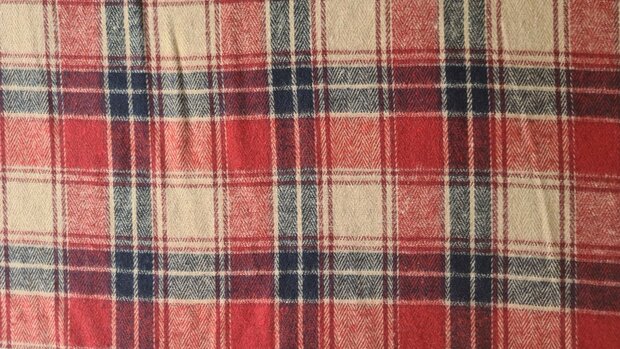 Cotton Flannel Check Red