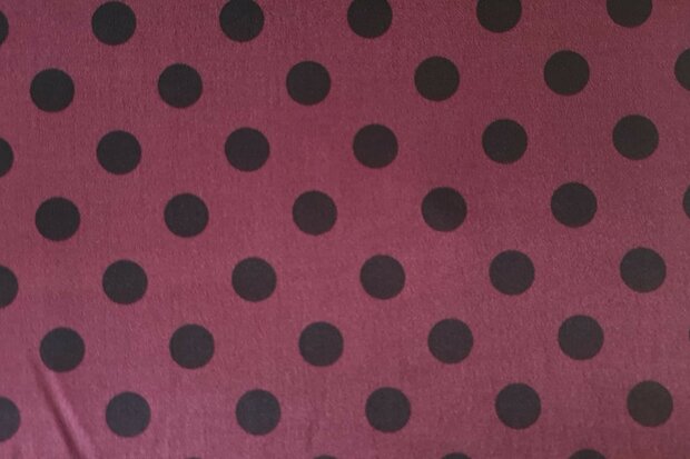 Viscose Satin Polka Dot Red