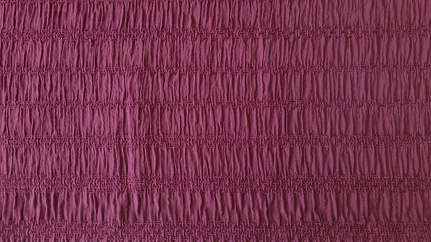 Viscose  Jacquard Smock Wine Red