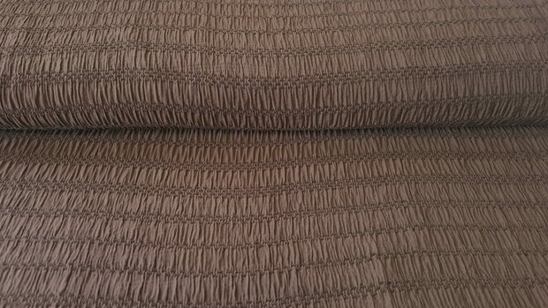 Viscose  Jacquard Smock Brown
