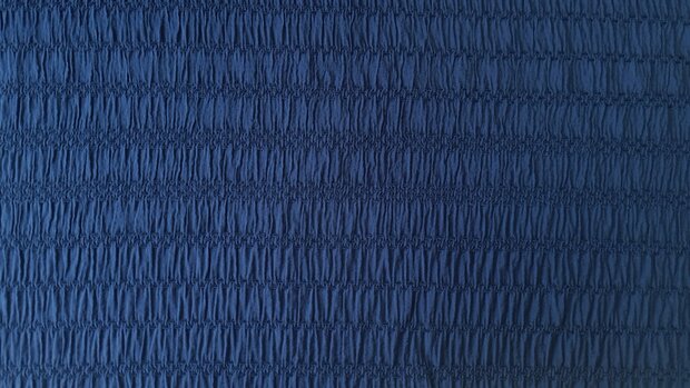 Viscose  Jacquard Smock Dark Blue
