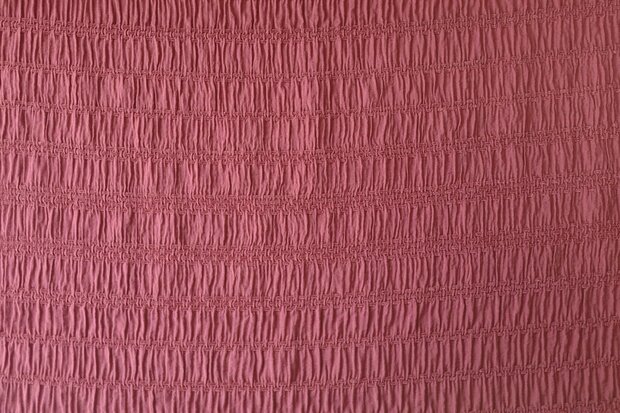 Viscose  Jacquard Smock Rouge