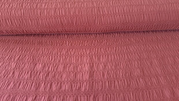 Viscose  Jacquard Smock Rouge