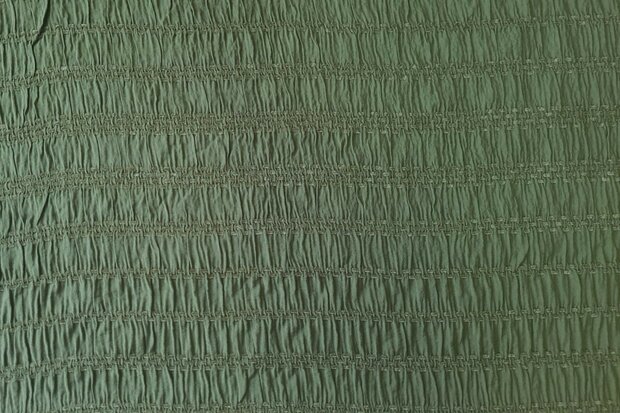Viscose  Jacquard Smock Dark Green