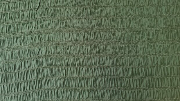Viscose  Jacquard Smock Dark Green