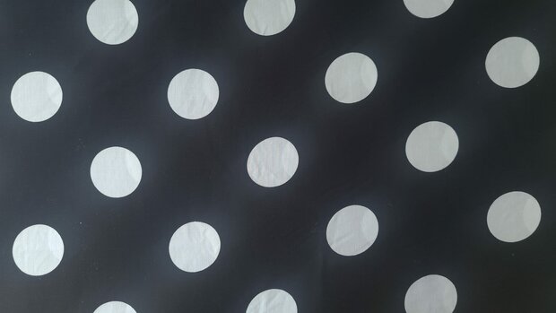 Viscose Polka Dots Black
