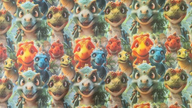 French Terry Dino's Multi