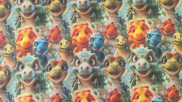 French Terry Dino's Multi