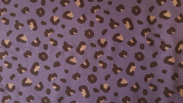 French Terry Panther Aubergine