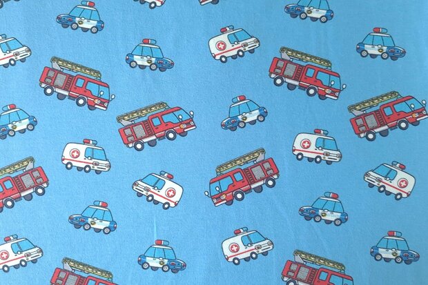 Cotton Jersey Rescue Brigade Blue