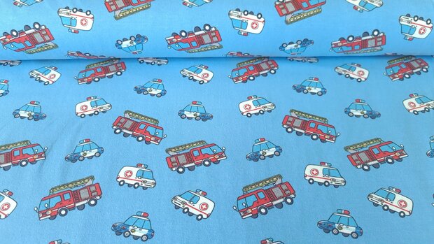 Cotton Jersey Rescue Brigade Blue