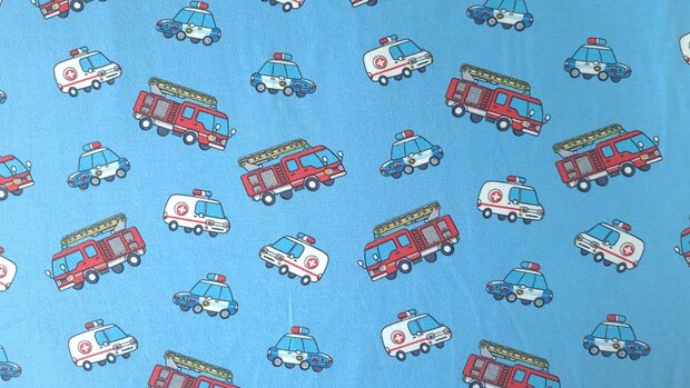 Cotton Jersey Rescue Brigade Blue