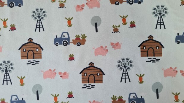Cotton Jersey Farm Grey 