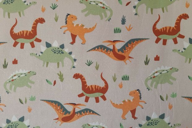 Cotton Jersey Dino Beige