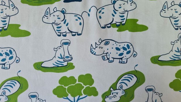 Cotton Jersey Rhino Off White
