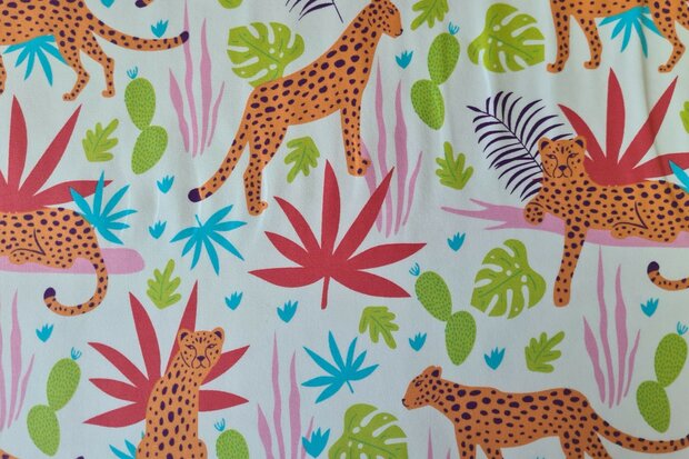 Cotton Jersey Leo Multicolour