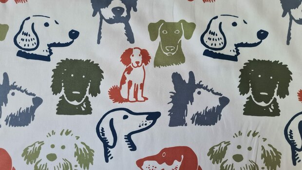Cotton Jersey Dogs Off White