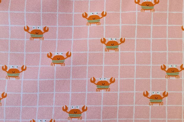 Cotton Jersey Crab Ros&eacute;