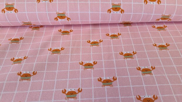 Cotton Jersey Crab Ros&eacute;
