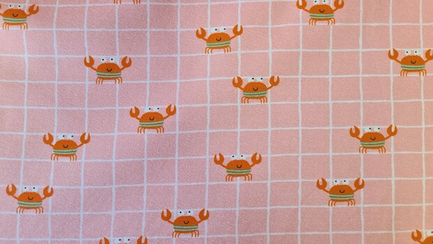 Cotton Jersey Crab Ros&eacute;