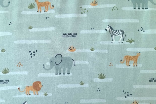 Cotton Jersey Safari Mint
