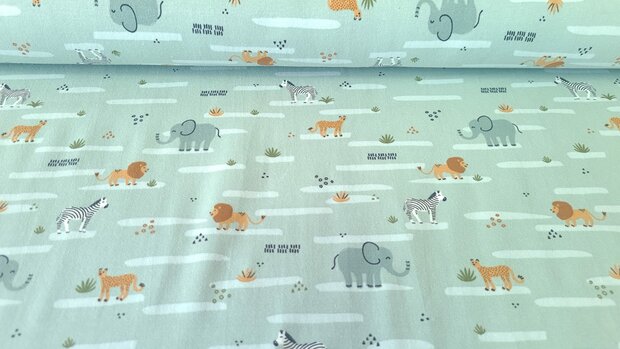Cotton Jersey Safari Mint