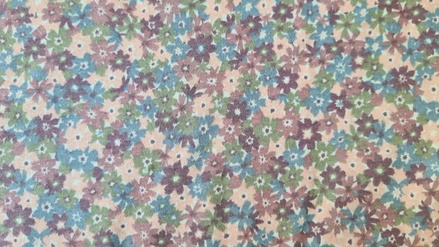 Cotton Jersey Milles Fleurs Mauve