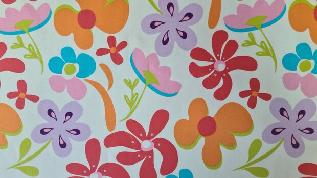 Cotton Jersey Sunny Flowers Multicolour