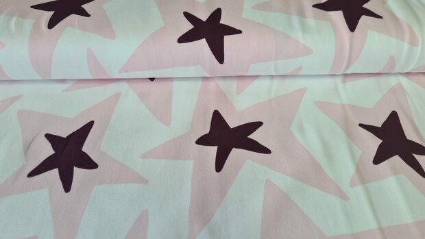 Cotton Jersey Stars Ros&eacute;