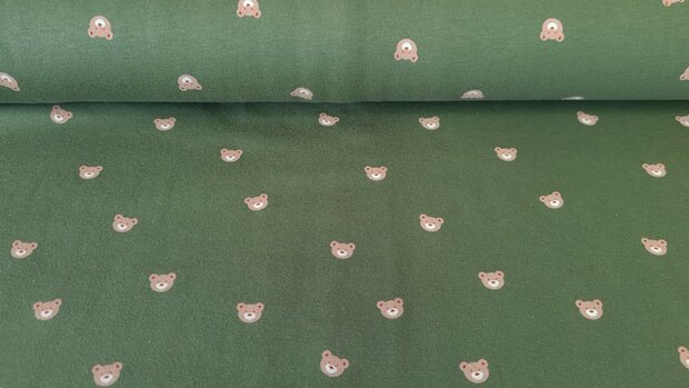 Cotton Jersey Baby Bear Green