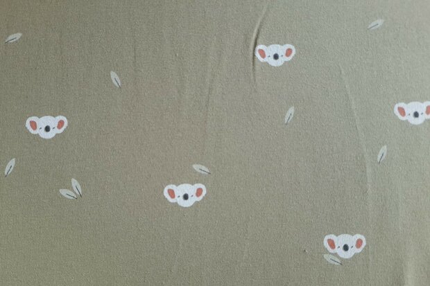 Cotton Jersey Baby Koala Green