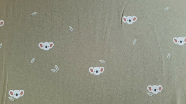Cotton Jersey Baby Koala Green